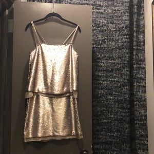Holiday sequin dress.